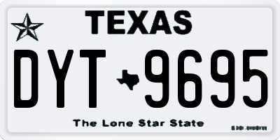 TX license plate DYT9695