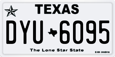 TX license plate DYU6095