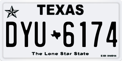 TX license plate DYU6174