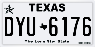 TX license plate DYU6176