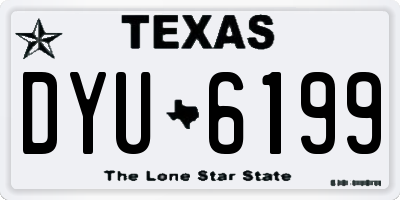 TX license plate DYU6199