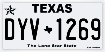 TX license plate DYV1269