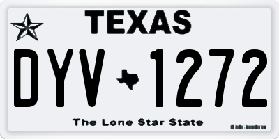TX license plate DYV1272