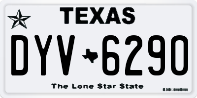 TX license plate DYV6290
