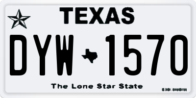 TX license plate DYW1570