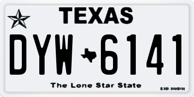 TX license plate DYW6141