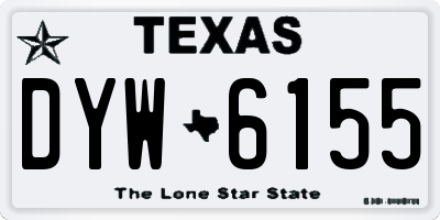 TX license plate DYW6155