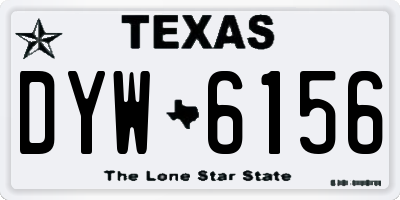 TX license plate DYW6156
