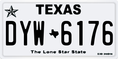 TX license plate DYW6176