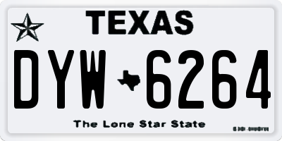 TX license plate DYW6264