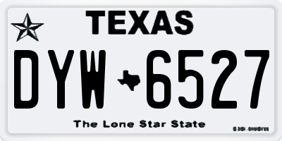 TX license plate DYW6527
