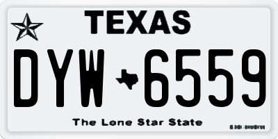 TX license plate DYW6559