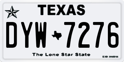 TX license plate DYW7276
