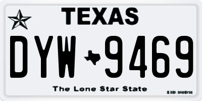 TX license plate DYW9469