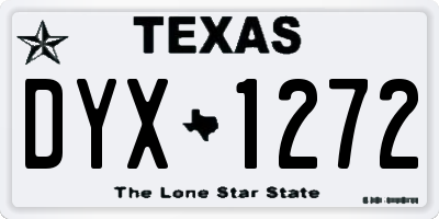 TX license plate DYX1272