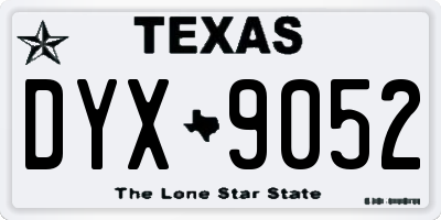 TX license plate DYX9052