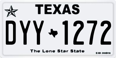 TX license plate DYY1272