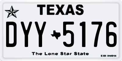 TX license plate DYY5176