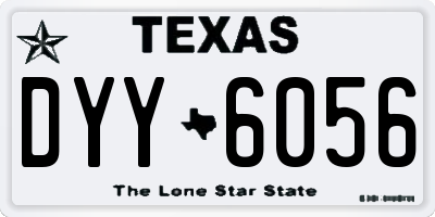 TX license plate DYY6056