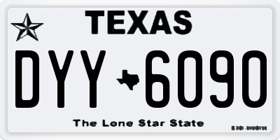TX license plate DYY6090