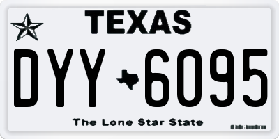 TX license plate DYY6095