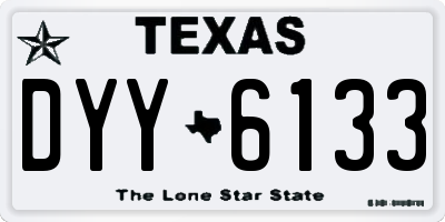 TX license plate DYY6133