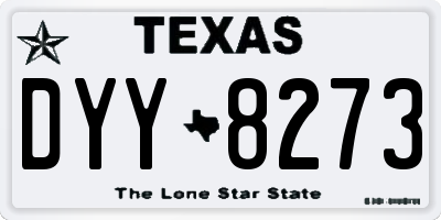 TX license plate DYY8273