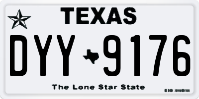 TX license plate DYY9176
