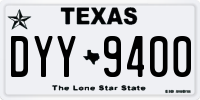 TX license plate DYY9400