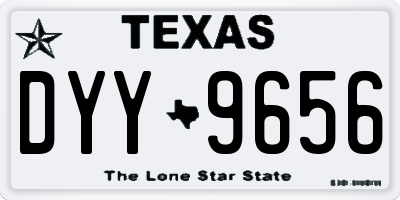 TX license plate DYY9656