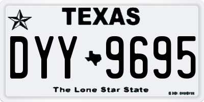 TX license plate DYY9695