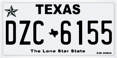 TX license plate DZC6155