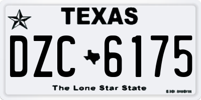 TX license plate DZC6175