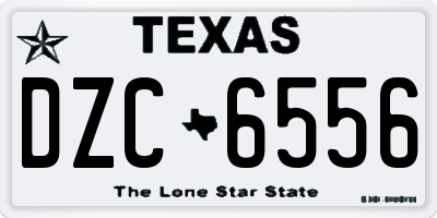 TX license plate DZC6556