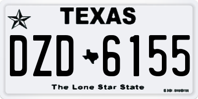 TX license plate DZD6155