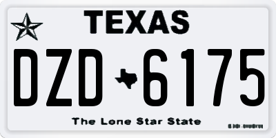 TX license plate DZD6175