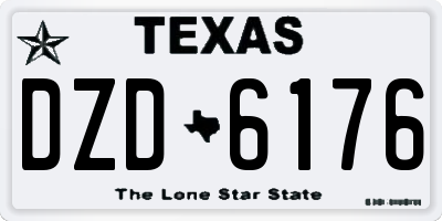 TX license plate DZD6176