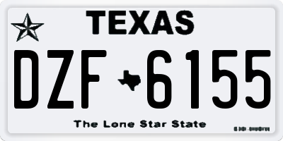 TX license plate DZF6155