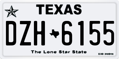 TX license plate DZH6155