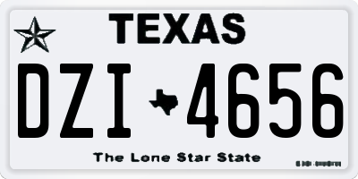 TX license plate DZI4656
