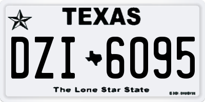 TX license plate DZI6095