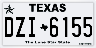 TX license plate DZI6155