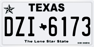 TX license plate DZI6173
