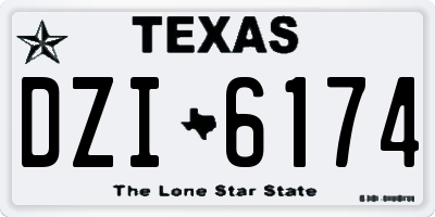 TX license plate DZI6174