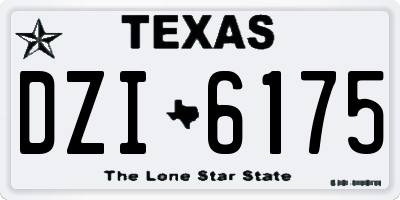 TX license plate DZI6175