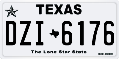 TX license plate DZI6176