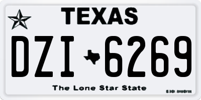 TX license plate DZI6269