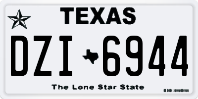 TX license plate DZI6944