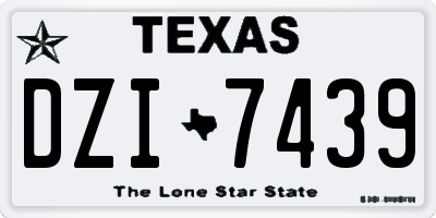 TX license plate DZI7439