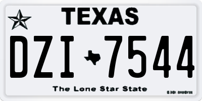 TX license plate DZI7544